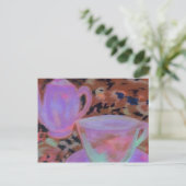 Abstracte Cafe CricketDiane Coffee Art Briefkaart (Staand voorkant)