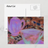Abstracte Cafe CricketDiane Coffee Art Briefkaart (Voorkant / Achterkant)