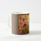 Abstracte cafeïne buzz koffiemok (Voorkant links)