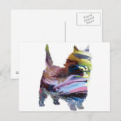 Abstracte Caim dooder Silhouette Briefkaart (Voorkant / Achterkant)