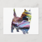 Abstracte Caim dooder Silhouette Briefkaart (Voorkant)