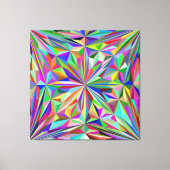 Abstracte caleidoscoop canvas afdruk (Voorkant)