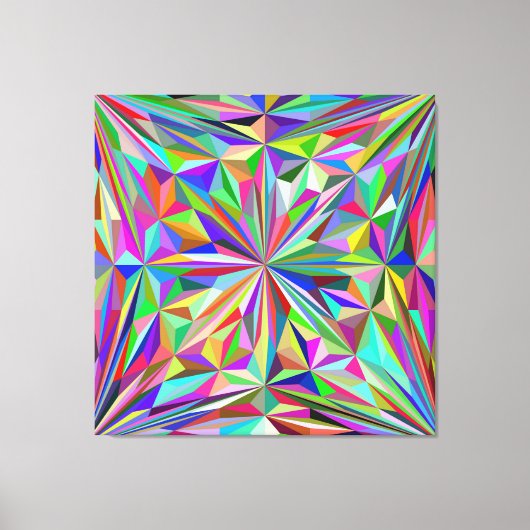 Abstracte caleidoscoop canvas afdruk (Voorkant)