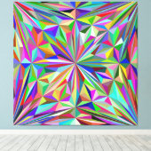 Abstracte caleidoscoop canvas afdruk (Insitu (Houten vloer))