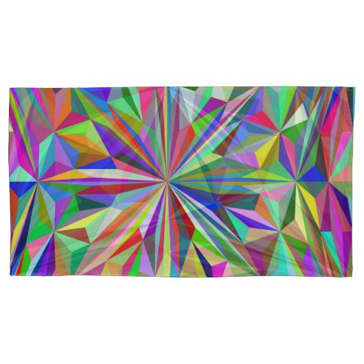 Abstracte caleidoscoop kussensloop (Voorkant-Links)
