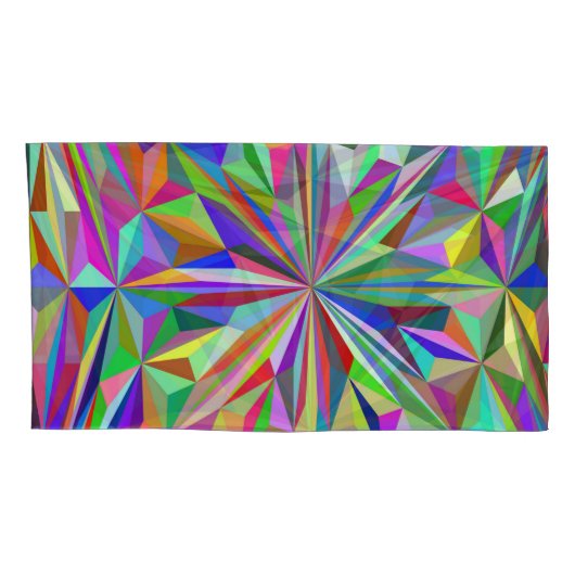 Abstracte caleidoscoop kussensloop (Achterkant-Rechts)