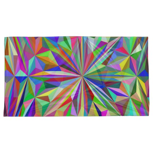 Abstracte caleidoscoop kussensloop (Voorkant-Rechts)