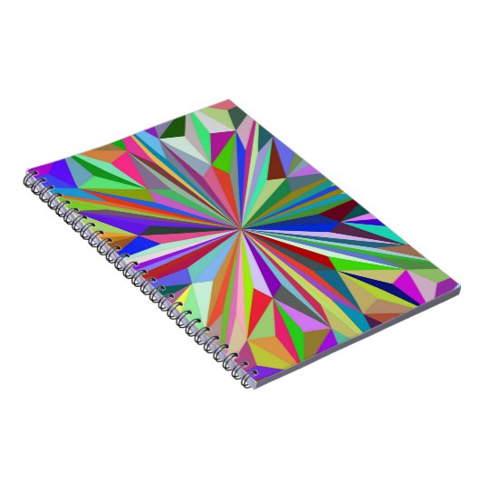 Abstracte caleidoscoop notitieboek (Rechterzijde)