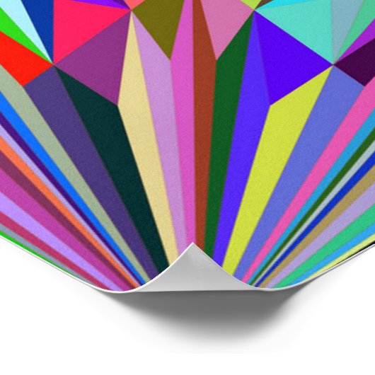 Abstracte caleidoscoop poster (Hoek)