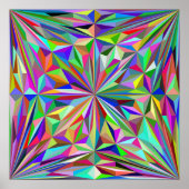 Abstracte caleidoscoop poster (Voorkant)