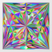 Abstracte caleidoscoop raamsticker (Vel)