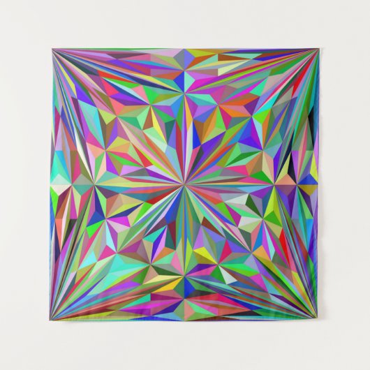 Abstracte caleidoscoop wandkleed (Voorkant (horizontaal))