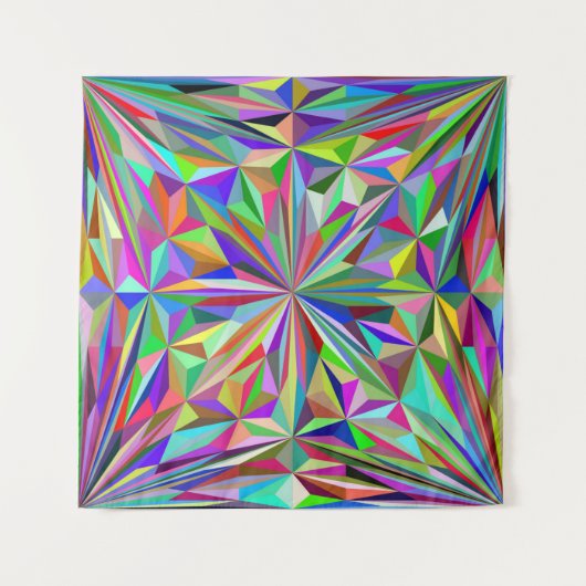 Abstracte caleidoscoop wandkleed (Voorkant)