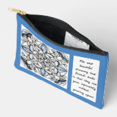 Abstracte caleidoscoopdoodle met vriendschapsquote etui (Open)