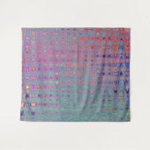 Abstracte caleidoscopische retro boemerang golven wandkleed (Voorkant (horizontaal))