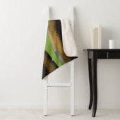 Abstracte Calla-lelie Stipple-Kunst  Sherpa Deken (In situ)