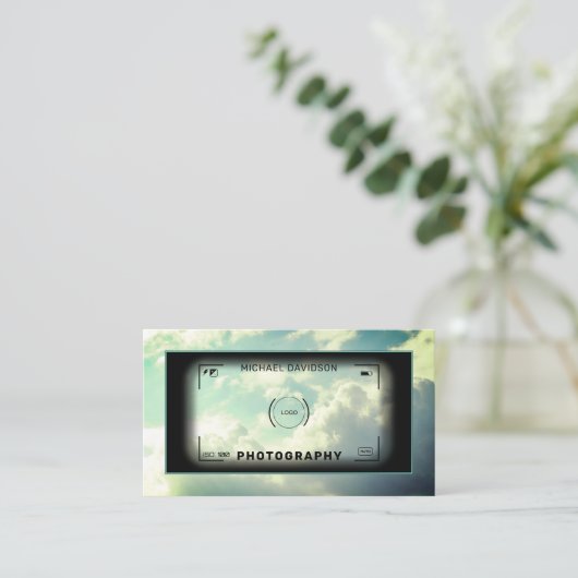 Abstracte camera ' s visitekaartje (Staand voorkant)