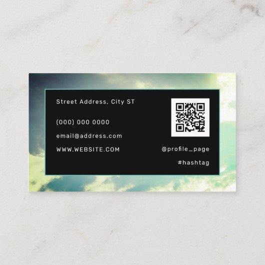 Abstracte camera ' s visitekaartje (Achterkant)