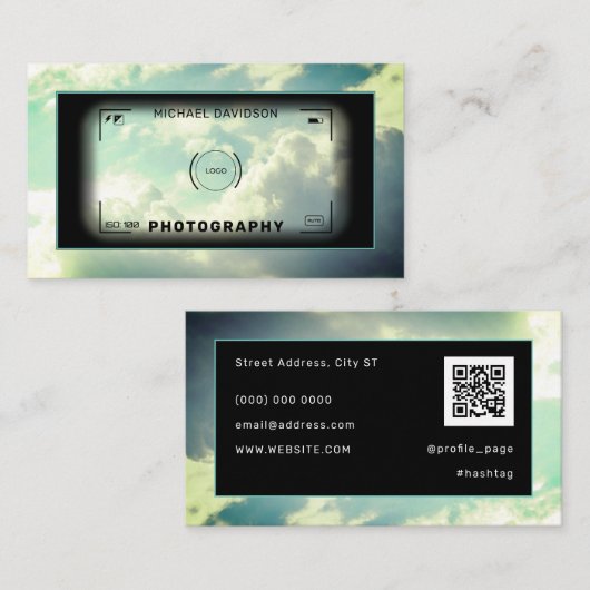 Abstracte camera ' s visitekaartje (Voorkant / Achterkant)