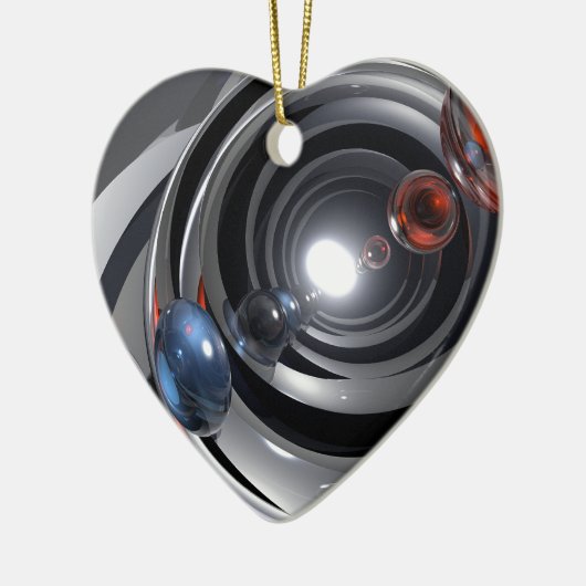 Abstracte cameralens keramisch ornament (Links)