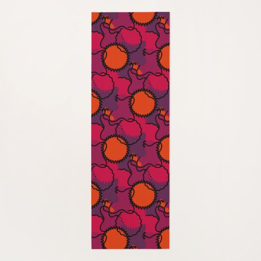 Abstracte Camo Yogamat (Achterkant)