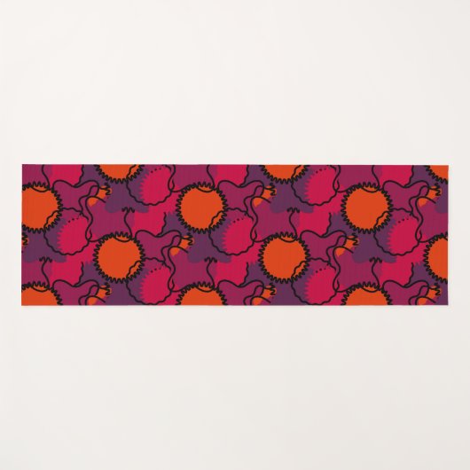 Abstracte Camo Yogamat (Voorkant (horizontaal))