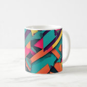 Abstracte camouflage koffiemok (Voorkant rechts)