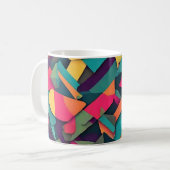 Abstracte camouflage koffiemok (Voorkant links)