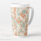  abstracte camouflage  latte mok (Rechterhoek)