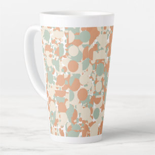 abstracte camouflage latte mok