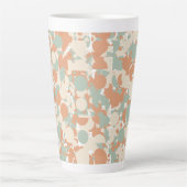  abstracte camouflage  latte mok (Voorkant)