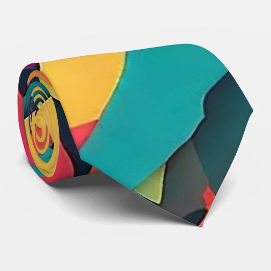 Abstracte camouflage stropdas (Opgerold)