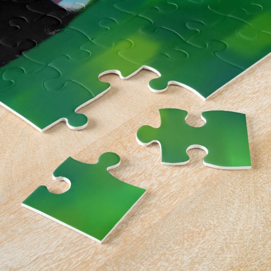 Abstracte Camp Trailer Floral Happy Camper Legpuzzel (Zijkant)