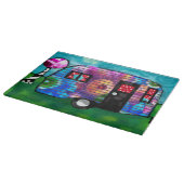  Abstracte Camp Trailer Floral Happy Camper Snijplank (Hoek)