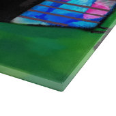  Abstracte Camp Trailer Floral Happy Camper Snijplank (Hoek)