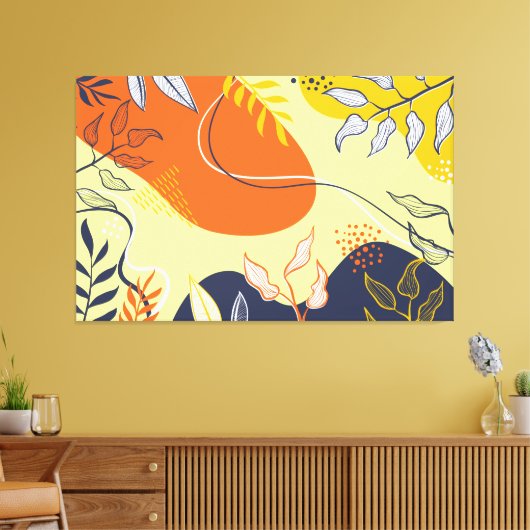 Abstracte canvas afdrukken (Insitu (Woonkamer))