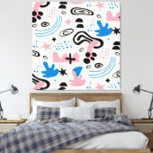 Abstracte canvas afdrukken (Insitu (Slaapkamer))