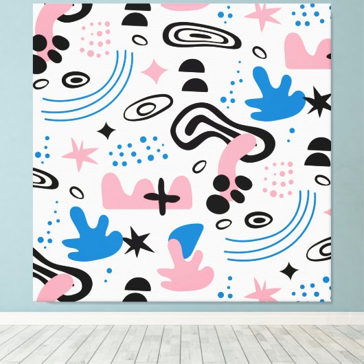 Abstracte canvas afdrukken (Insitu (Houten vloer))