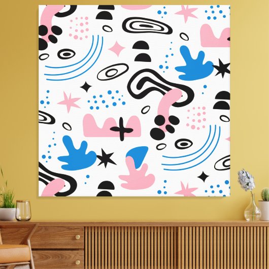 Abstracte canvas afdrukken (Insitu (Woonkamer))