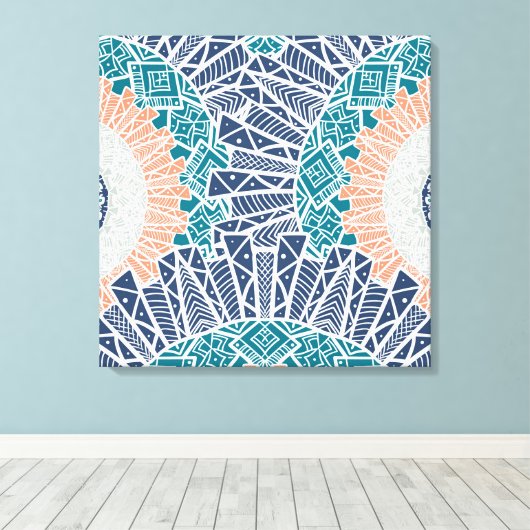 Abstracte canvas afdrukken (Insitu (Houten vloer))