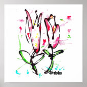 Abstracte canvas afdrukken poster (Voorkant)