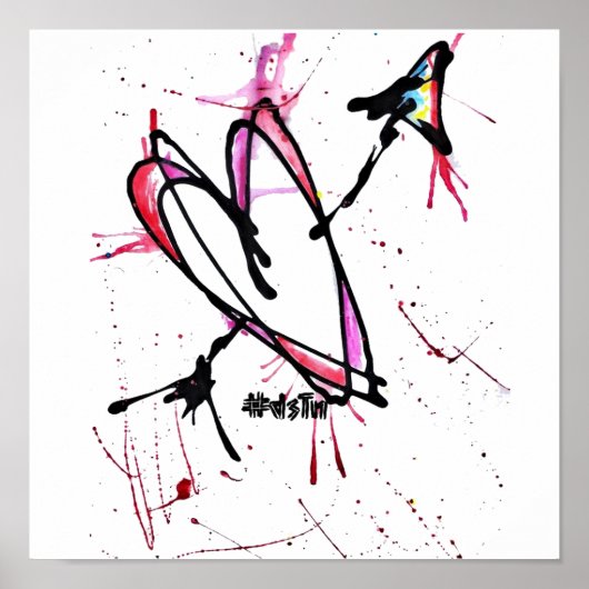 Abstracte canvas afdrukken poster (Voorkant)