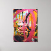 abstracte Canvas afdrukken "via de bomen" (Voorkant)