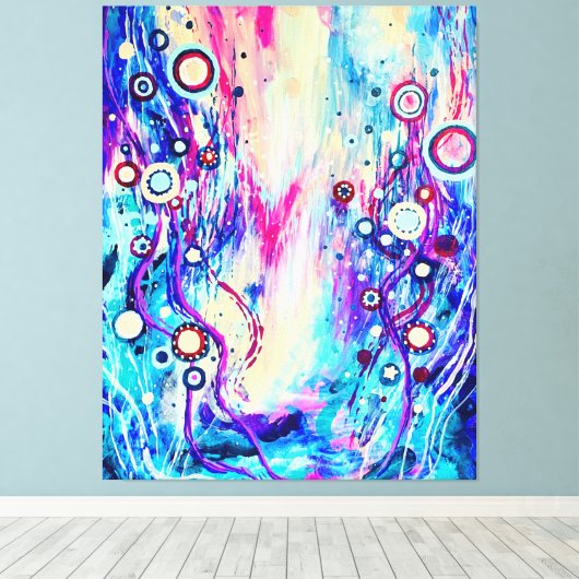 Abstracte Canvas Art (Insitu (Houten vloer))