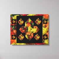 Abstracte Canvas Kunst met Plusteken Anjer (20 X 1