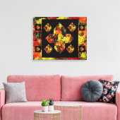 Abstracte Canvas Kunst met Plusteken Anjer (20 X 1 (Insitu (Woonkamer))