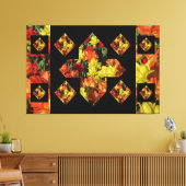 Abstracte Canvas Kunst met Plusteken Anjer (60 X 4 (Insitu (Woonkamer))