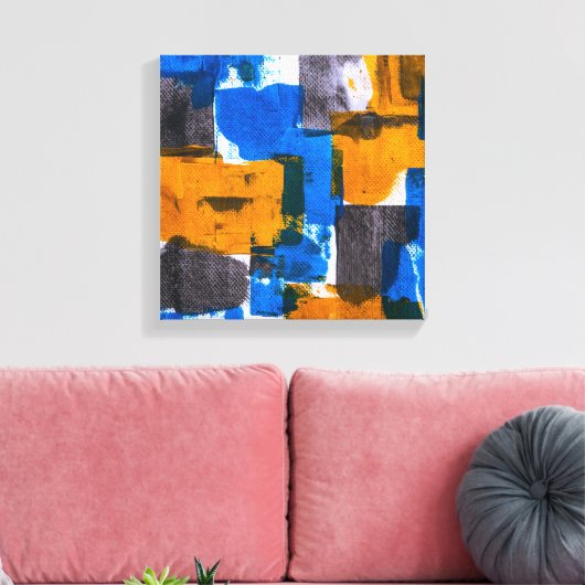 Abstracte Canvas Pattern Art (Insitu (Woonkamer))