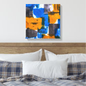 Abstracte Canvas Pattern Art (Insitu (Slaapkamer))