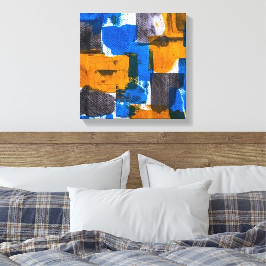 Abstracte Canvas Pattern Art Afdruk (Insitu (Slaapkamer))